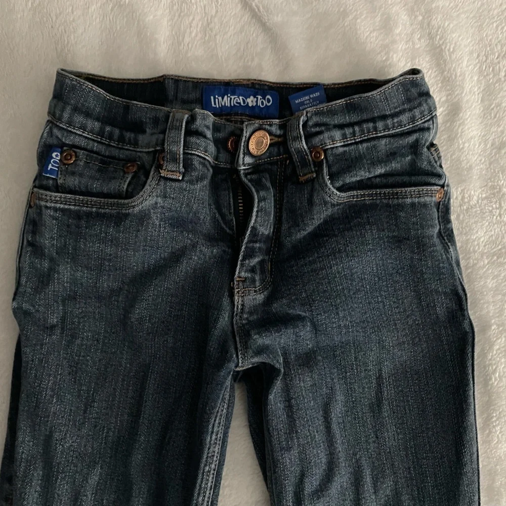 Limited Too Flare Blue Denim Jeans size 8 slim